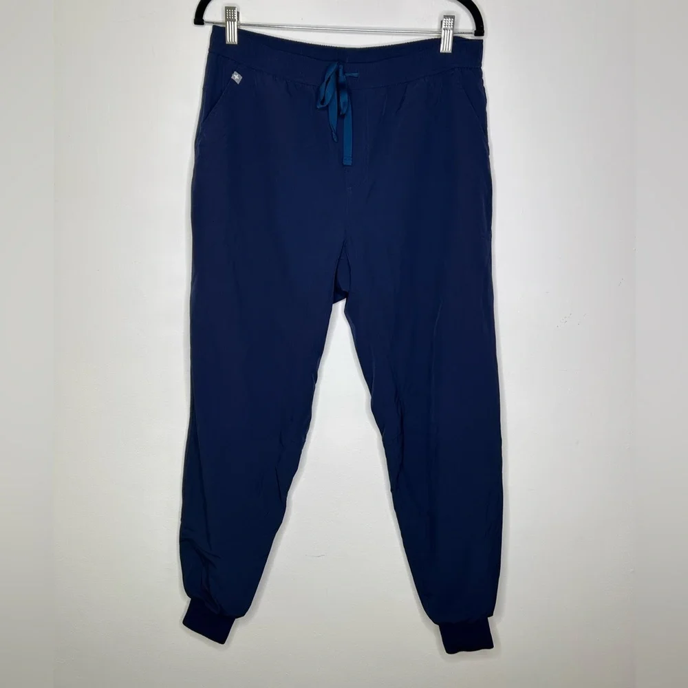 Figs Tansen FREEx Lined Jogger Scrub Pants Navy Size Medium